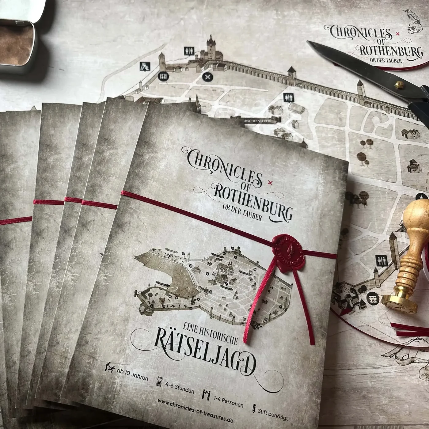 Schatzkarte Chronicles of Rothenburg mit Siegel
